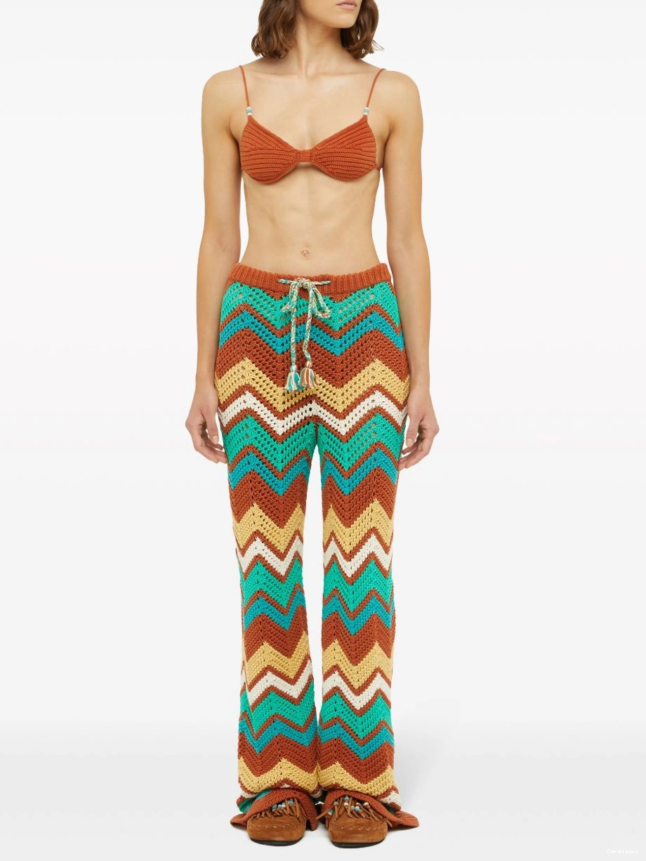 Cheap Women trousers chevron Alanui Kaleidoscopic knit 0731
